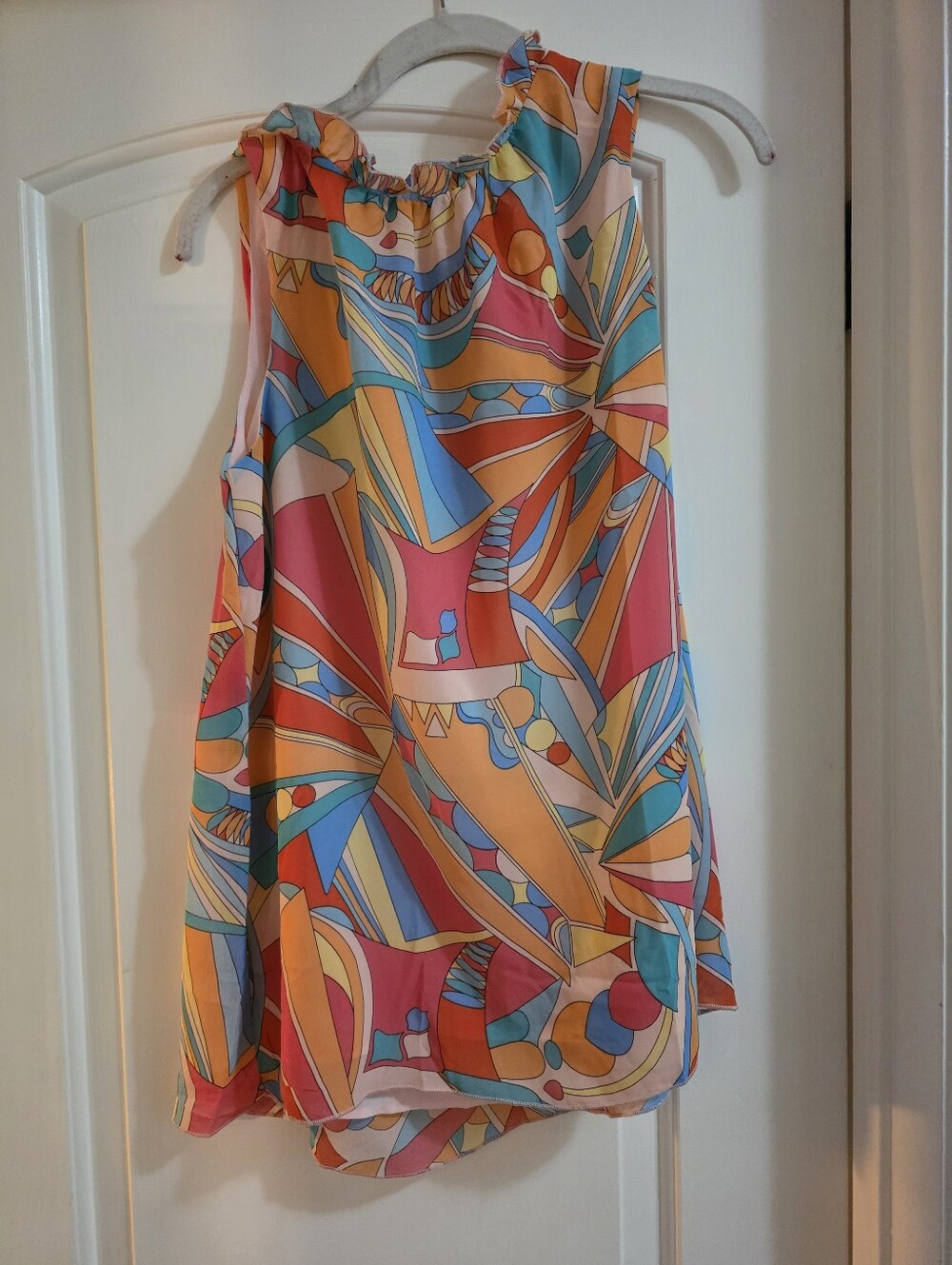 NWT Multicolor Satin-Look Sleeveless - Lined